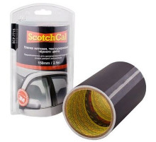 Пленка матовая,без шагрени, черного цвета, 100мм*2,5м для рамок дверей 3М_