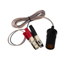 Удлинитель прикуривателя от аккумулятора 1.5 м REXANT с крокодилами