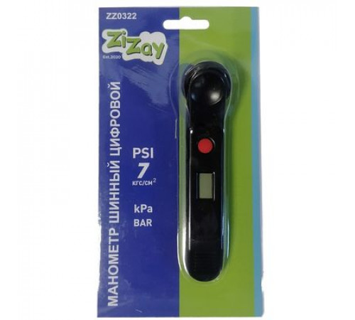 Манометр шинный электронный 7кгс/см2 ZIZAY