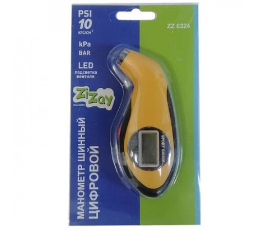 Манометр шинный электронный 10кгс/см2 с подсветкой ZIZAY