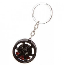 Брелок  Диск колесный с колодками №3 металлический разм.3,5*3,5см BKK 024