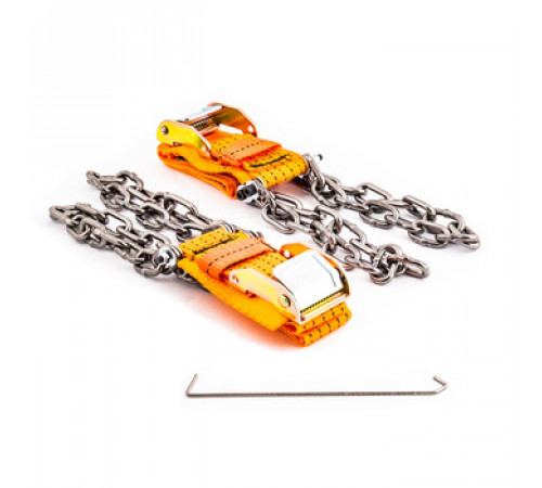 Браслет противоскольжения модель ХХL - кроссоверы (длина металл.части цепи 500 мм, ремень 800 мм, ши