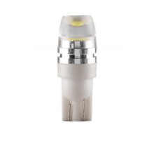 Светодиод W5W 12V 2SMD с линзой, белый W2.1x9.5d ЛДД003-7-W ДИАЛУЧ