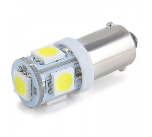 Светодиод T4W 24V 4W BA9s (белый, 5SMD) ДИАЛУЧ