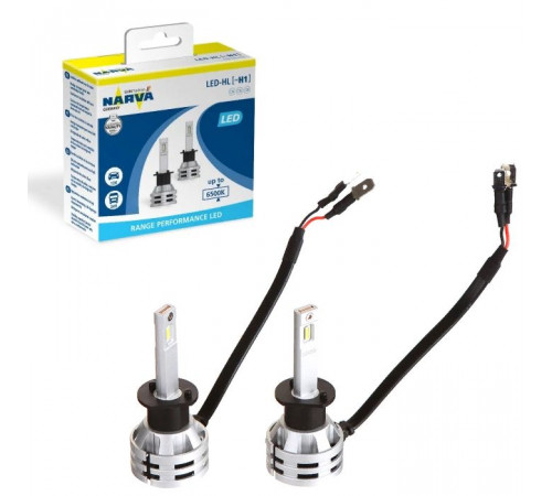 Лампы NARVA светодиод. H1 6500K Range Performance LED (к-т 2 шт.)_