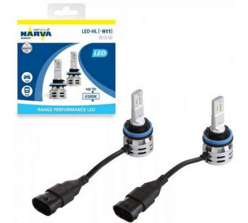 Лампы NARVA светодиод. H11 6500K Range Performance LED (к-т 2 шт.)