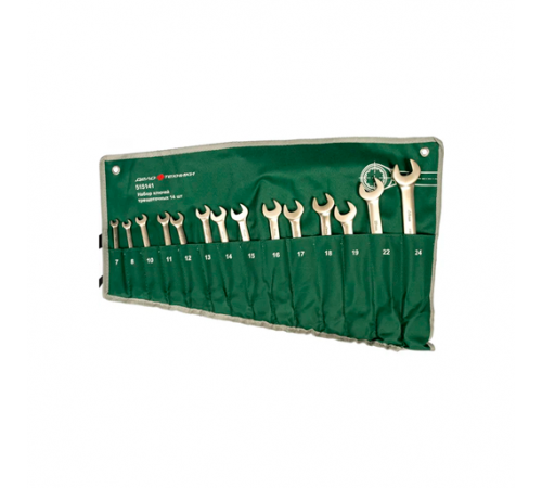 Набор ключей комб. трещоточных 14 шт. (7,8,10,11,12,13,14,15,16,17,18,19,22,24 мм) планшет тетр.  ДТ
