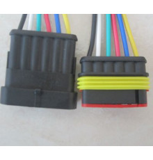 Колодка 6 конт. мама-папа 1,5 мм герметичная в сб. с пров.КЛИ085-6