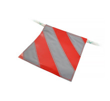 Флажки со световозвращающей лентой на липучках, 200х200мм, для буксировочного ремня/троса TOPAUTO