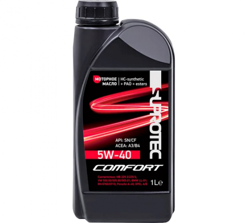 Моторное масло COMFORT 5w-40 1л Suprotec ЧЗ