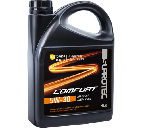 Моторное масло COMFORT 5w-30 4л Suprotec ЧЗ