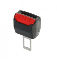 Заглушка ремня безопасности Nova Bright металлическая с переходником под ремень