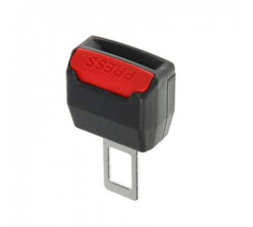 Заглушка ремня безопасности Nova Bright металлическая с переходником под ремень