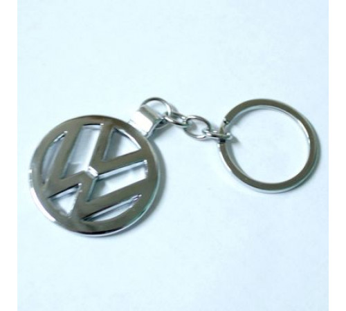 Брелок металл,логотип Вольксваген на подвеске, разм.4*7см BMM 010