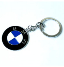 Брелок металл,логотип БМВ на подвеске, разм.4*7см BMM 011