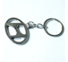 Брелок металл,логотип Хендай на подвеске, разм.4*7см BMM 022