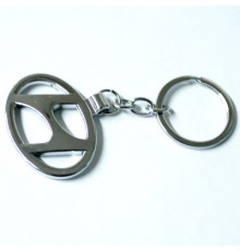 Брелок металл,логотип Хендай на подвеске, разм.4*7см BMM 022