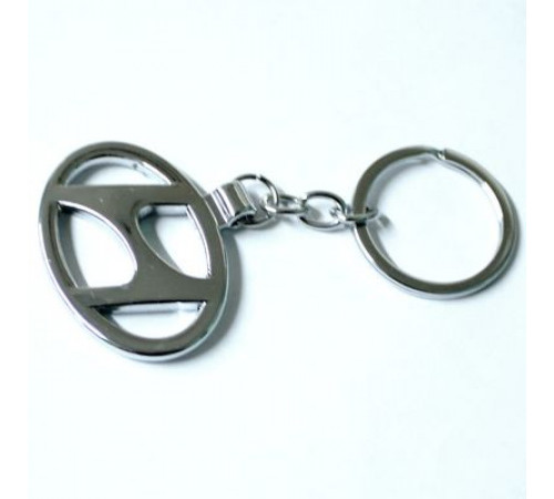 Брелок металл,логотип Хендай на подвеске, разм.4*7см BMM 022