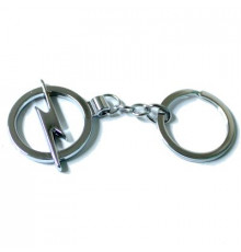 Брелок металл,логотип Опель на подвеске, разм.4*7см BMM 023