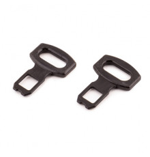 Заглушка ремня безопастности пластик,черная, 2 шт пакет