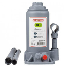 Домкрат гидравлический бутылочный SKYWAY с клапаном 10т h 200-385мм в коробке+сумка