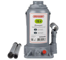 Домкрат гидравлический бутылочный SKYWAY с клапаном 15т h 225-430мм в коробке+сумка