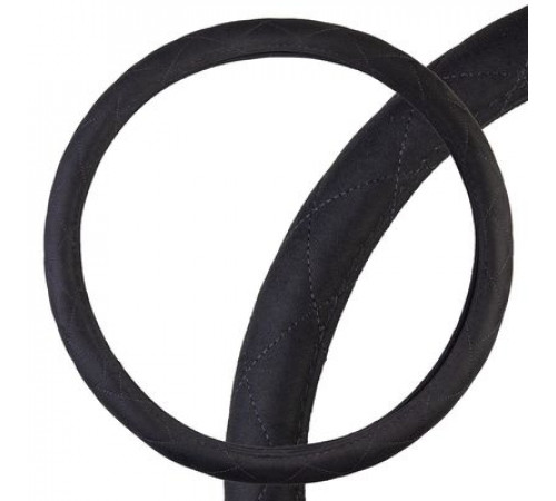 Оплетка искусственная замша 3XL (47-49 см) SKYWAY Design Large-1 Черная