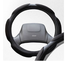 Оплетка искусственная замша с перфорацией L (39-41 см) SKYWAY Mix Sponge air Черная