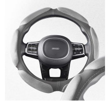 Оплетка искусственная замша с перфорацией M (37-39 см) SKYWAY Mix Sponge air Серая