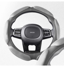 Оплетка искусственная замша с перфорацией M (37-39 см) SKYWAY Mix Sponge air Серая