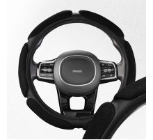 Оплетка искусственная замша с перфорацией M (37-39 см) SKYWAY Mix Sponge air Черная