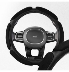 Оплетка искусственная замша с перфорацией M (37-39 см) SKYWAY Mix Sponge air Черная