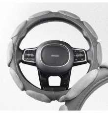 Оплетка искусственная замша с перфорацией M (37-39 см) SKYWAY Mix Sponge classic Серая