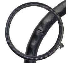 Оплетка натуральная кожа 2XL (45-47 см) SKYWAY Base Large-3 Черная