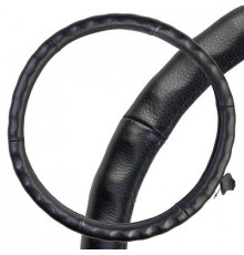 Оплетка натуральная кожа 2XL (45-47 см) SKYWAY Base Large-3 Черная