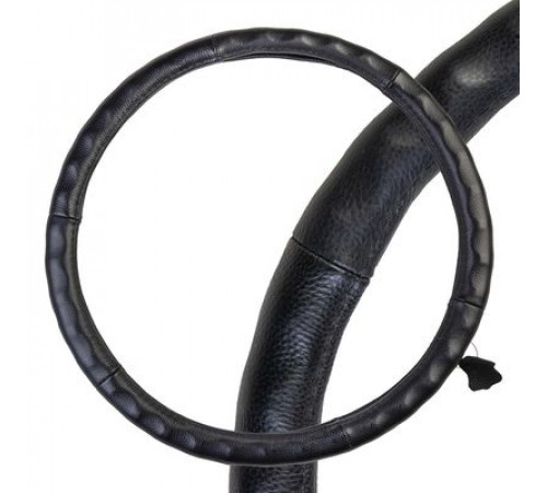 Оплетка натуральная кожа 3XL (47-49 см) SKYWAY Base Large-3 Черная