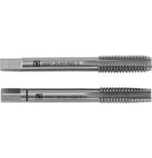 Метчик ручной M 6*1.0 T-COMBO двухпроходной универсальный HSS-G, 2 шт. / THORVIK