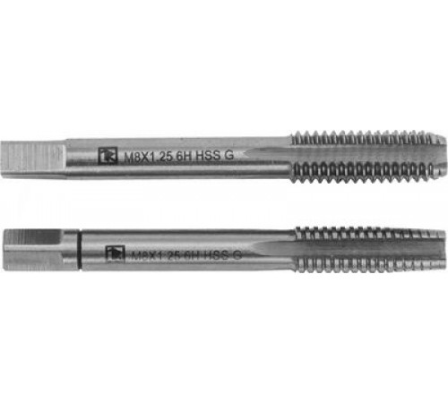Метчик ручной M10*1.25 T-COMBO двухпроходной универсальный HSS-G, 2 шт. / THORVIK