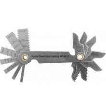 Набор резьбовых шаблонов комбинированных для наружных и внутренних резьб, 14 предметов / THORVIK