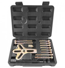 Съемник многофункциональный с болтовыми захватами в наборе, диапазон захватов 30-120 мм, 13 предмето