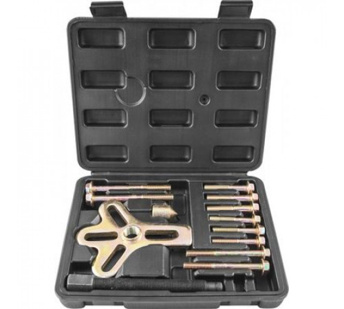 Съемник многофункциональный с болтовыми захватами в наборе, диапазон захватов 30-120 мм, 13 предмето