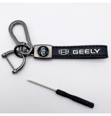 Брелок металл.кожа Джилли 14,5*2 в комплекте отвертка BKO021