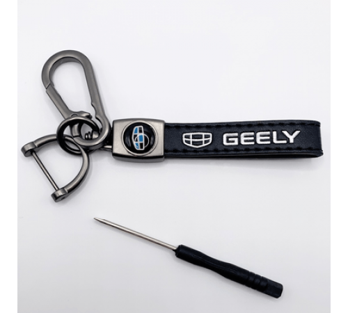 Брелок металл.кожа Джилли 14,5*2 в комплекте отвертка BKO021