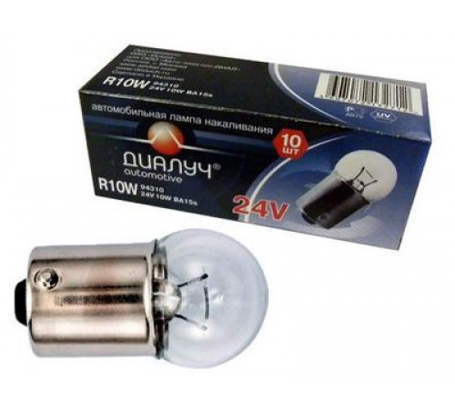 Лампа R10W 12V BA15s Диалуч PRIME Корея ЛЧ199-PR