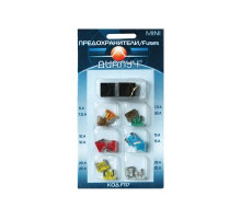 Предохранители MICRO(супер мини) плоские в блистере Диалуч 12шт с пинцетом
