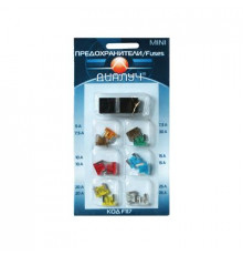 Предохранители MICRO(супер мини) плоские в блистере Диалуч 12шт с пинцетом
