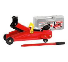 Домкрат гидравлический подкатной 3т в кейсе AUTOVIRAZH (красный) 380мм