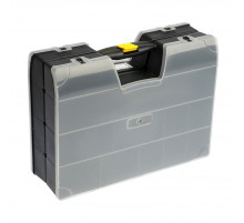 Органайзер пластиковый двухсторонний 18 34 ячейки (37,0 х 30,0 х 12,6 см) черный TOPAUTO