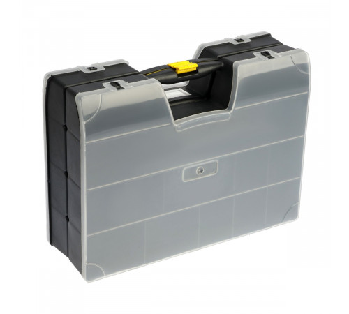 Органайзер пластиковый двухсторонний 18 34 ячейки (37,0 х 30,0 х 12,6 см) черный TOPAUTO