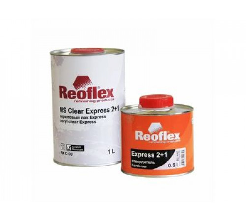 Лак акриловый Reoflex 2К "Экспресс" 2+1 (1л+0,5л)